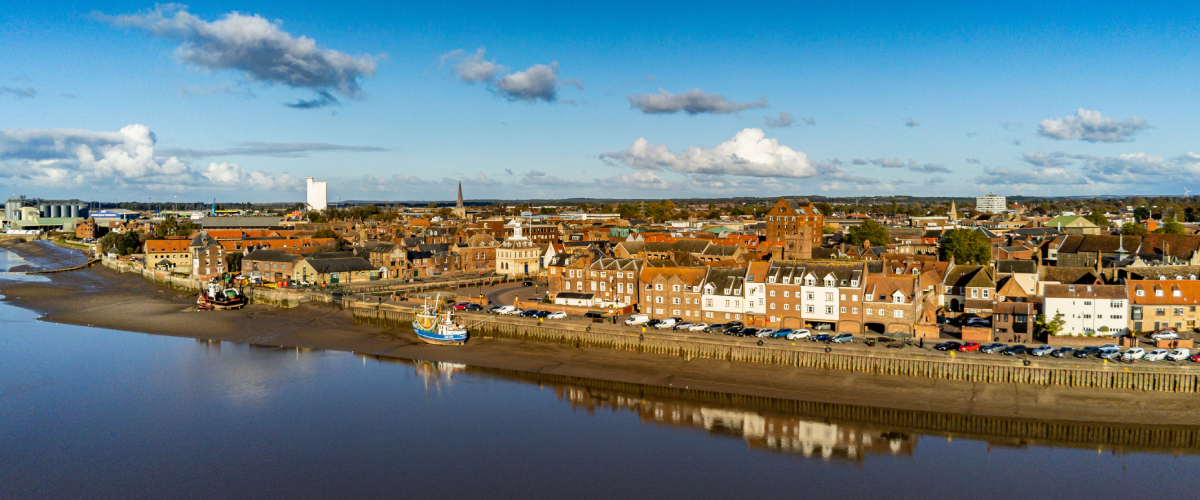 Norfolk aerial shot